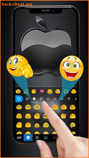 Jet Black New Phone10 Keyboard Theme screenshot