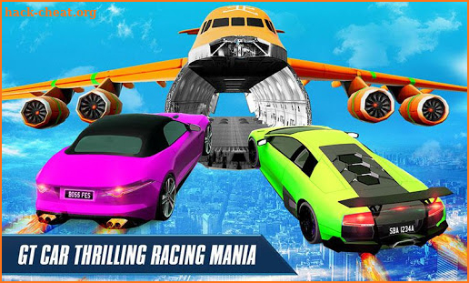 Jet Cars Stunts GT Racing Flying Car Racing Games screenshot