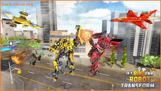 Jet Robot Car Transformation :Robot Car Games screenshot