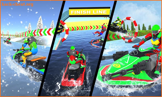 Jet Ski Boat Racing: Robot Shooting Water Race screenshot