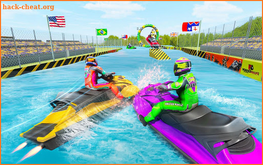 Jet Ski Boat Racing stunts: Top Speed boat Games screenshot