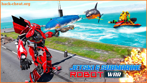 Jet Ski Robot Game: Submarine Robot Transformation screenshot