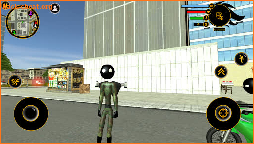 Jetpack army Stickman Rope Hero Sim screenshot
