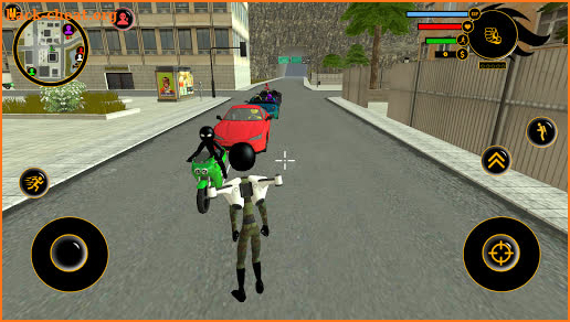 Jetpack army Stickman Rope Hero Sim screenshot