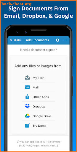 JetSign Signature App: Sign PDF & Word Doc files screenshot