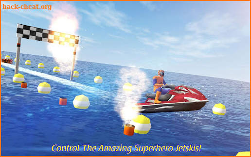 Jetski Water Racing: Superheroes League screenshot