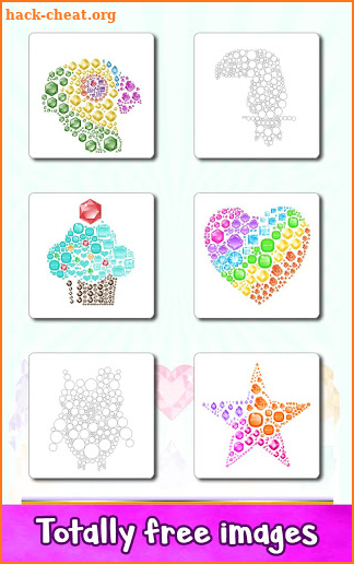 Jewel Art - Color by Number, Adult Coloring Book screenshot