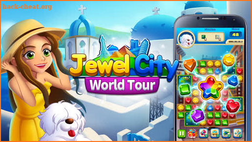 Jewel City : World Tour Match 3 Puzzle screenshot