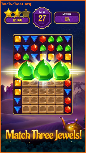 Jewels & Genies: Aladdin Quest - Match 3 Games screenshot
