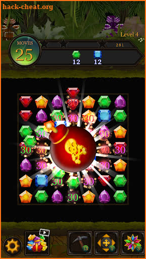Jewels & Jungle Pop : Match3 Gem Crush Puzzle screenshot