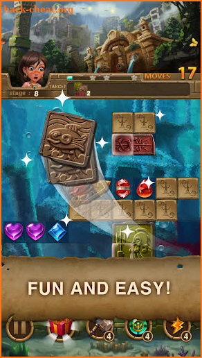 Jewels Atlantis: Match-3 Puzzle matching game screenshot