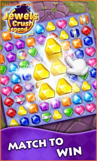 Jewels Crush Legend- Diamond & Gems Free Match 3 screenshot