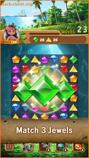 Jewels Island : Match-3 Puzzle screenshot