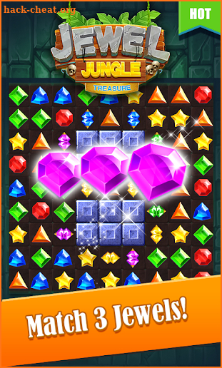 Jewels Jungle Treasure : Match 3  Puzzle screenshot