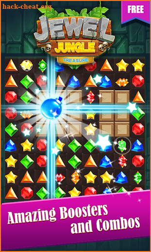 Jewels Jungle Treasure : Match 3  Puzzle screenshot