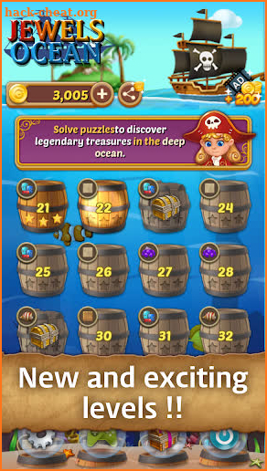 Jewels Ocean: Match3 Puzzle Adventure screenshot