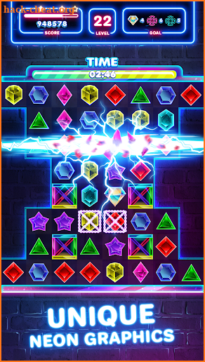 Jewels Quest 2 - Glowing Match 3 screenshot