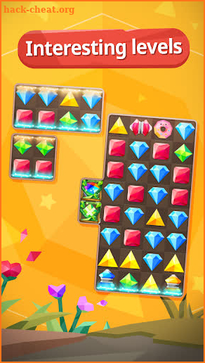 Jewels Star Story : Crystal Rain Jewels Game screenshot