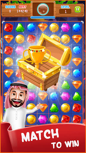 Jewels Temple Treasure : Match 3 Puzzle screenshot