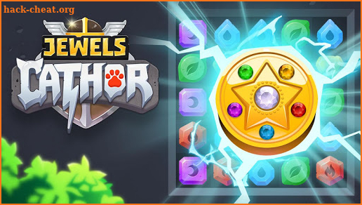 Jewels Thunder Cat Match 3: Lost Temple screenshot