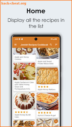 Jewish Recipes Cookbook screenshot