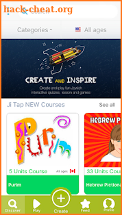 Ji Tap - Create, play and inspire - Jewish games screenshot