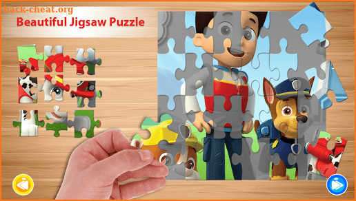 jigsaw Paw puzzle pupy Patrol game screenshot