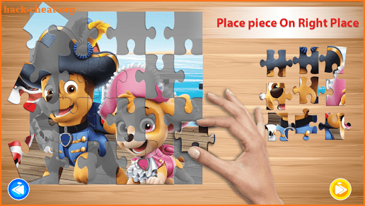 jigsaw Paw puzzle pupy Patrol game screenshot