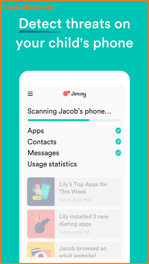 Jiminy Parental Control App screenshot