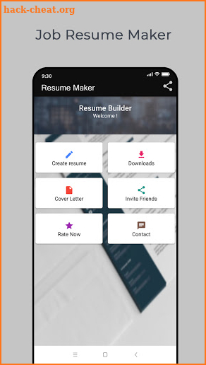 Job Resume Maker screenshot