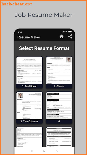 Job Resume Maker screenshot