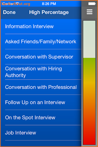 Job Search Power Meter screenshot