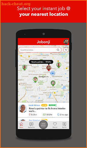 Jobonji - find local daily cash paid jobs screenshot