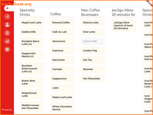 Joe Merchant PLUS (Point of Sale for Coffee Shops) screenshot
