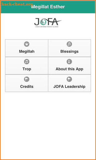 JOFA's Megillat Esther screenshot