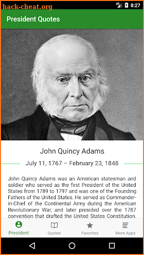John Quincy Adams Quotes screenshot