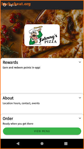 Johnny's Pizza KY screenshot