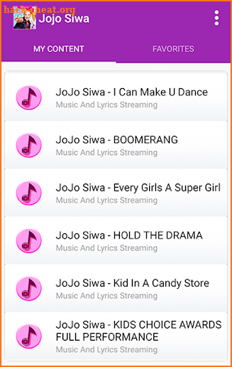 Jojo Siwa - All Song and Lyrics screenshot
