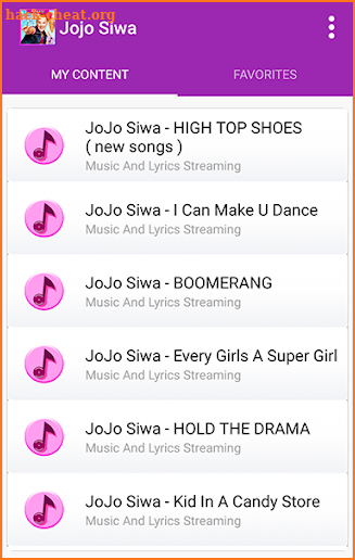 Jojo Siwa - All Song and Lyrics screenshot