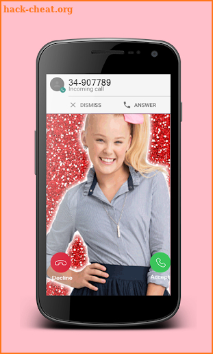 Jojo Siwa Call screen and theme call screenshot