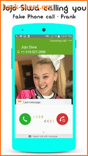 Jojo Siwa calling you - Fake phone call ID - Prank screenshot