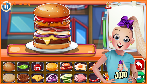 Jojo Siwa Chef Burger screenshot