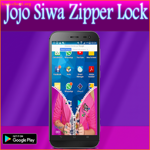 Jojo Siwa Zipper Lock Screen For Bows screenshot