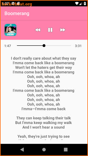 Jojo song + lyrics karaoke screenshot