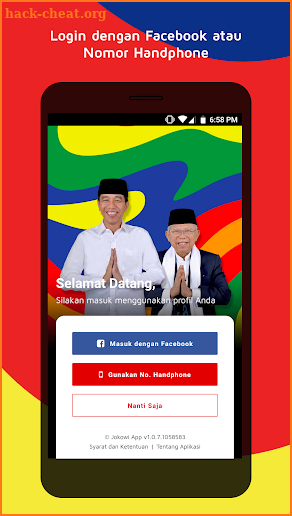 Jokowi App screenshot