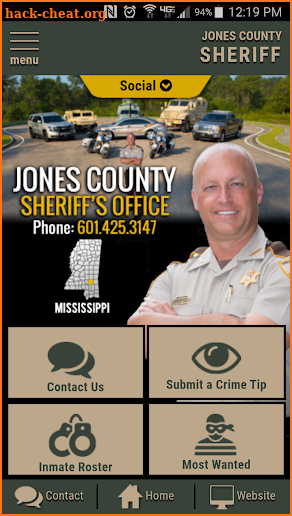 Jones County MS Sheriff's Office screenshot