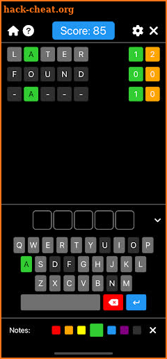 Jotto - Secret Word Game screenshot