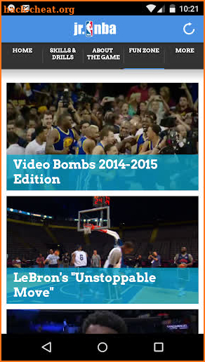 Jr. NBA App screenshot