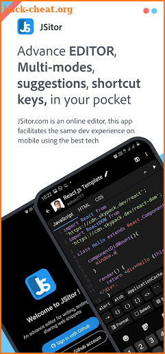 JSitor - Advance JavaScript, HTML and CSS Editor screenshot