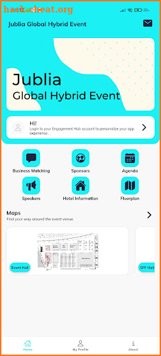 Jublia Global Hybrid event screenshot